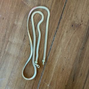 Long harringbone necklace 14k gold